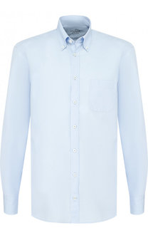 Хлопковая сорочка с воротником button down Van Laack