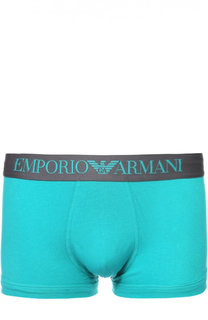 Хлопковые боксеры с широкой резинкой Emporio Armani