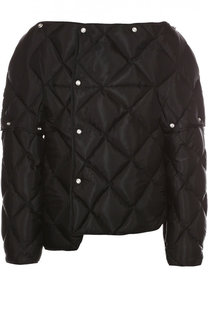 Стеганый пуховик асимметричного кроя с круглым вырезом Acne Studios