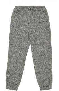Шерстяные брюки с поясом и манжетами на резинке Polo Ralph Lauren
