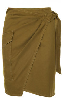 Мини-юбка с запахом и накладным карманом Isabel Marant Etoile