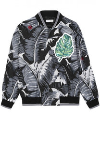Куртка с принтом на молнии Dolce &amp; Gabbana