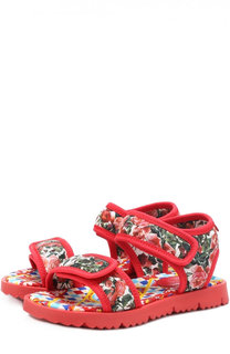 Текстильные сандалии с принтом Dolce &amp; Gabbana