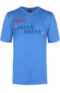 Хлопковая футболка с круглым вырезом Paul&amp;Shark Paul&Shark