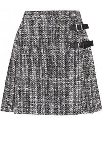 Буклированная мини-юбка со складками Alexander McQueen