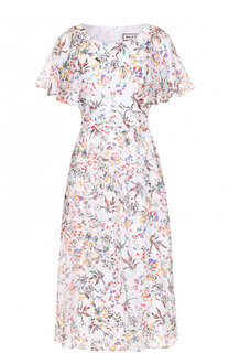 Шелковое приталенное платье с цветочным принтом Paul&amp;Joe Paul&Joe