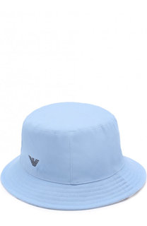 Панама из хлопка с логотипом бренда Armani Junior