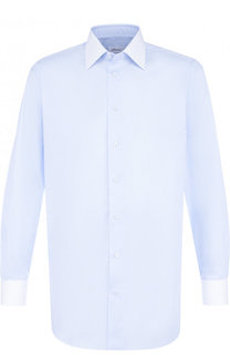 Хлопковая сорочка с воротником кент Brioni