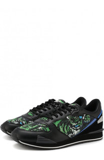 Текстильные кроссовки на шнуровке Kenzo