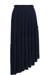 Плиссированная асимметричная юбка-миди Kenzo