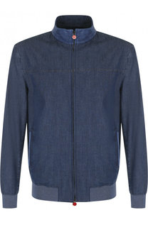 Хлопковый бомбер на молнии Kiton