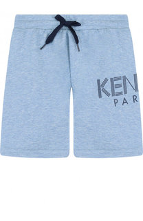 Хлопковые шорты с логотипом бренда Kenzo