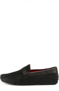 Замшевые мокасины Gomma Tyre с перемычкой Tod’s Tods