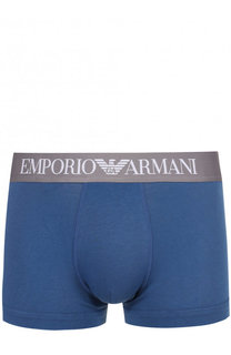 Хлопковые боксеры с широкой резинкой Emporio Armani