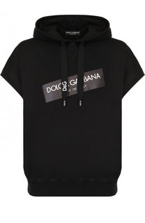 Хлопковое худи с короткими рукавами Dolce &amp; Gabbana
