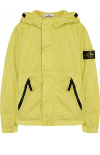 Ветровка на молнии с капюшоном Stone Island