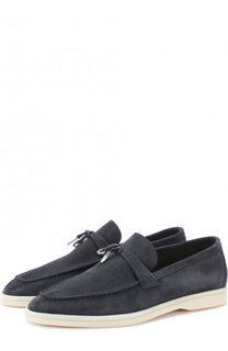 Замшевые лоферы Summer Charm Walk с декором Loro Piana