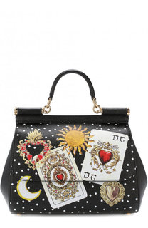 Сумка Sicily medium с принтом Dolce &amp; Gabbana