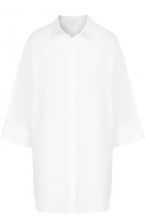 Удлиненная хлопковая блуза свободного кроя Escada Sport