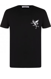 Хлопковая футболка с принтом Givenchy