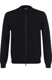 Шерстяной кардиган на молнии Giorgio Armani