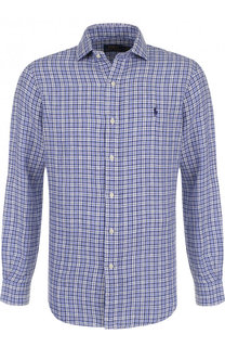 Льняная рубашка с воротником кент Polo Ralph Lauren