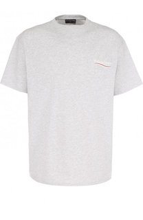 Хлопковая футболка свободного кроя с логотипом бренда Balenciaga