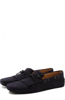 Кожаные мокасины с бахромой Tod’s Tods