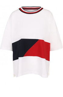 Хлопковая футболка свободного кроя с круглым вырезом Tommy Hilfiger
