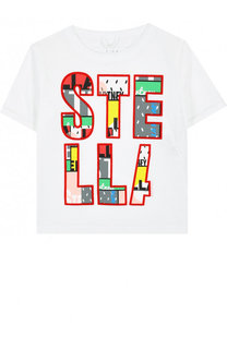 Хлопковая футболка с принтом Stella McCartney