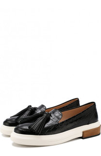 Кожаные лоферы с кисточками Tod’s Tods