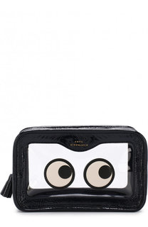 Кожаная косметичка Eyes Anya Hindmarch