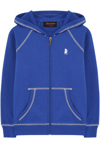 Кардиган на молнии с капюшоном и контрастной прострочкой Juicy Couture