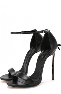 Кожаные босоножки на шпильке Blade Casadei