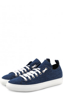 Кеды из денима Basquettes на шнуровке Dsquared2