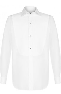Хлопковая сорочка под смокинг Canali