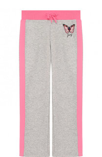 Спортивные брюки прямого кроя с лампасами Juicy Couture