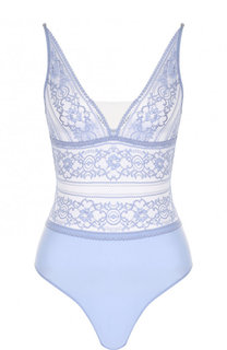 Однотонное боди с кружевным лифом Stella McCartney