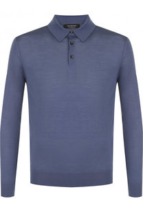 Шерстяное поло с длинными рукавами Ermenegildo Zegna