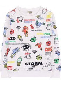 Хлопковый свитшот с принтом Kenzo