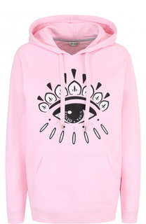 Хлопковая толстовка свободного кроя с вышивкой Kenzo
