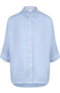 Однотонная льняная блуза свободного кроя 120% Lino