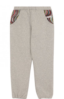 Хлопковые джоггеры с контрастной отделкой Missoni