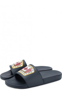 Резиновые шлепанцы с принтом Dsquared2