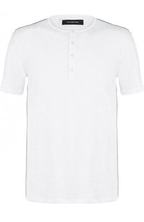 Льняная футболка хенли Ermenegildo Zegna