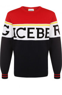Хлопковый джемпер с логотипом бренда Iceberg