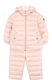 Пуховый комплект из куртки и комбинезона Moncler Enfant