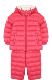 Пуховый комплект из куртки и комбинезона Moncler Enfant