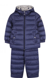 Пуховый комплект из куртки и комбинезона Moncler Enfant