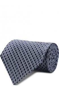 Шелковый галстук с узором Ermenegildo Zegna